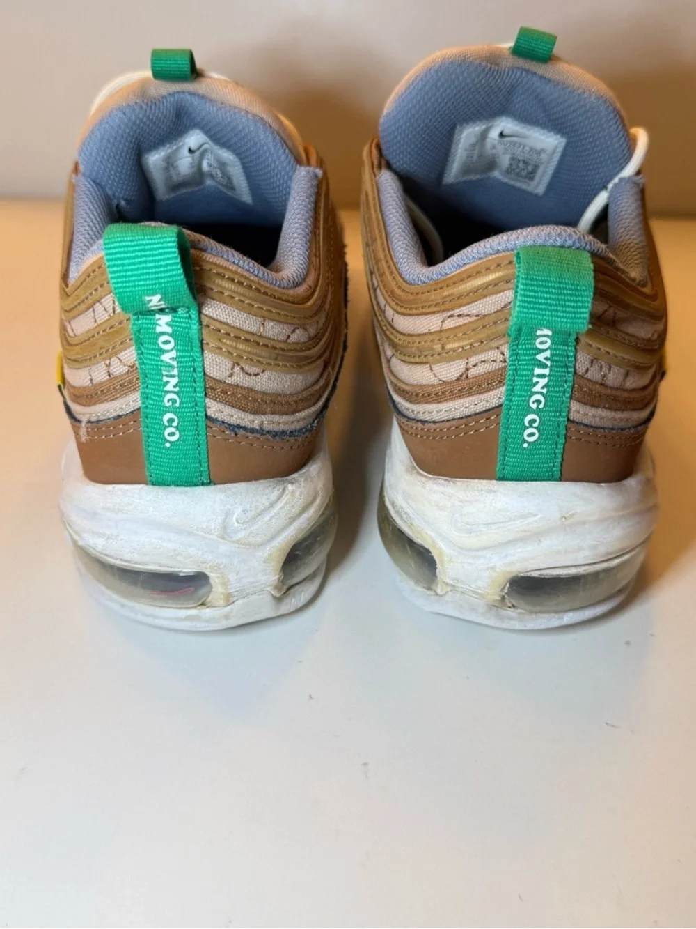 Nike Air Max 97 Brown, Green & White Retro Sneakers